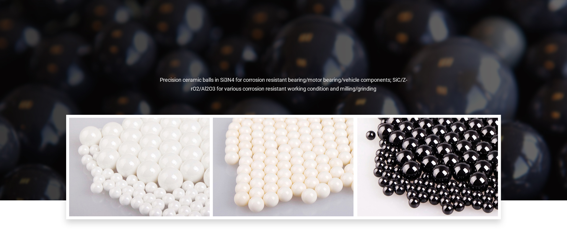 precision cremic balls in Si3N4